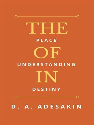 cover image of The Place of Understanding in Destiny